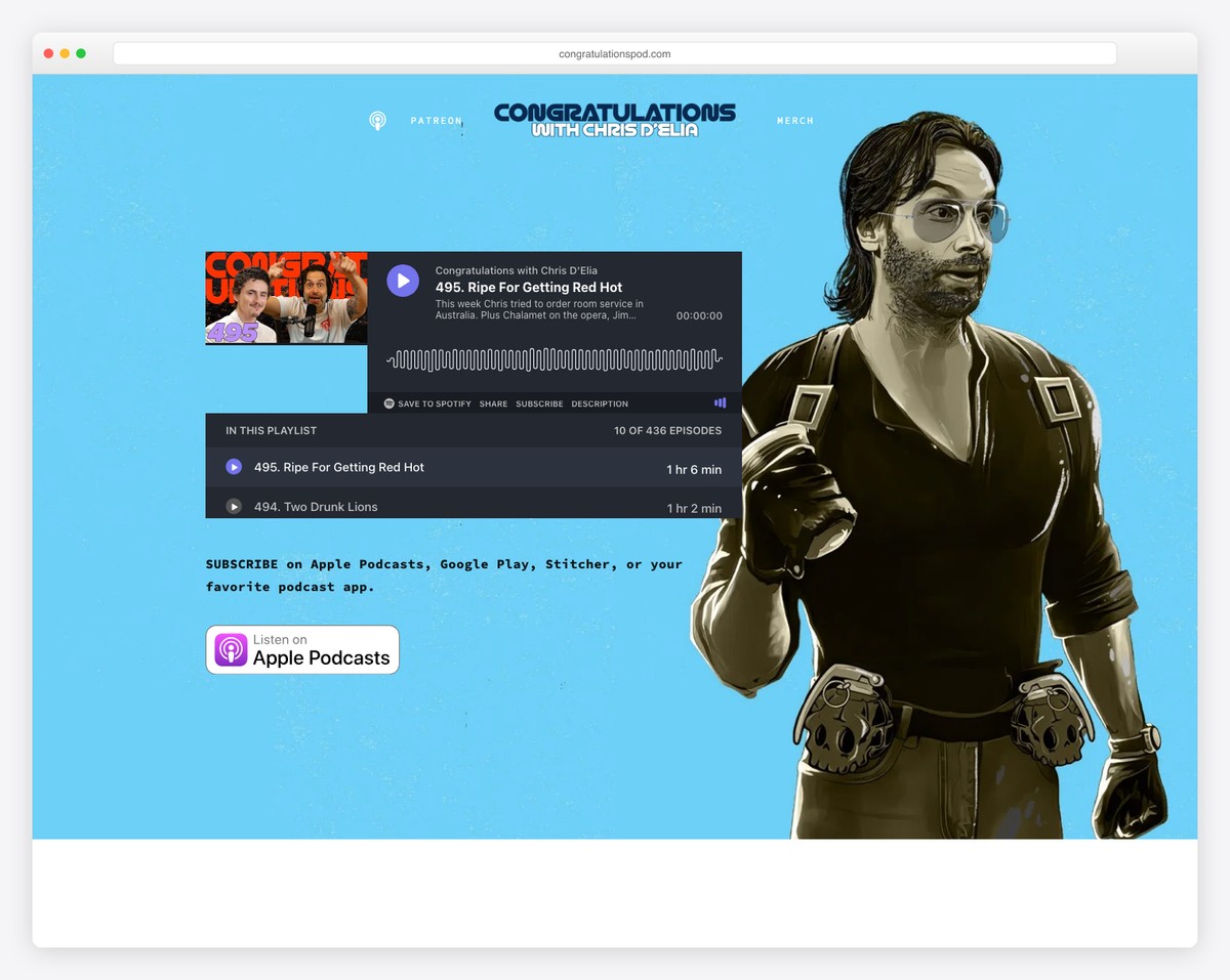 congratulations with chris delia podcast website