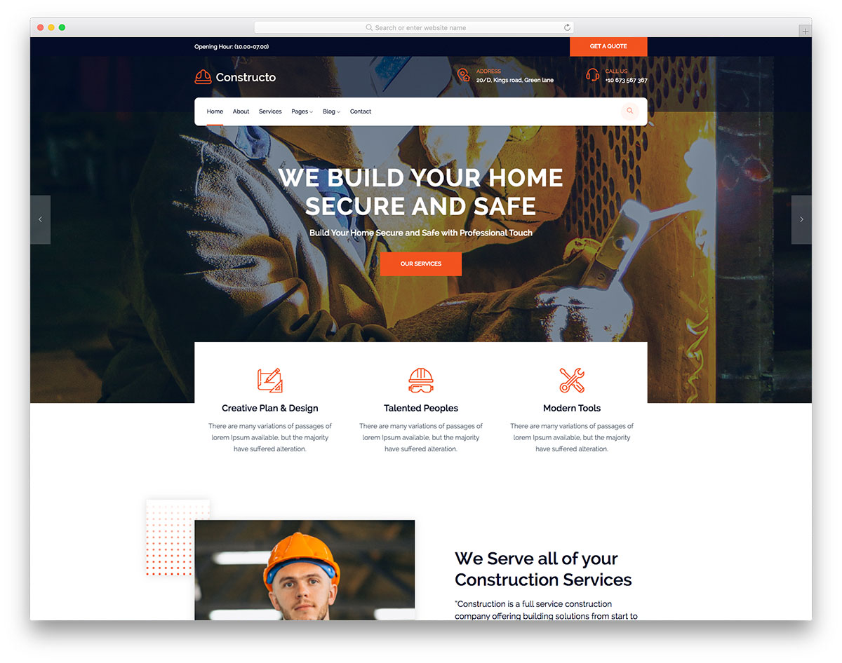 Constructo Free Template