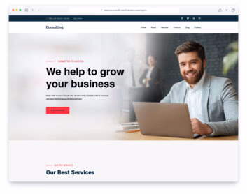 ConsultingBiz website template