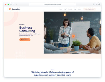 Consulto website template