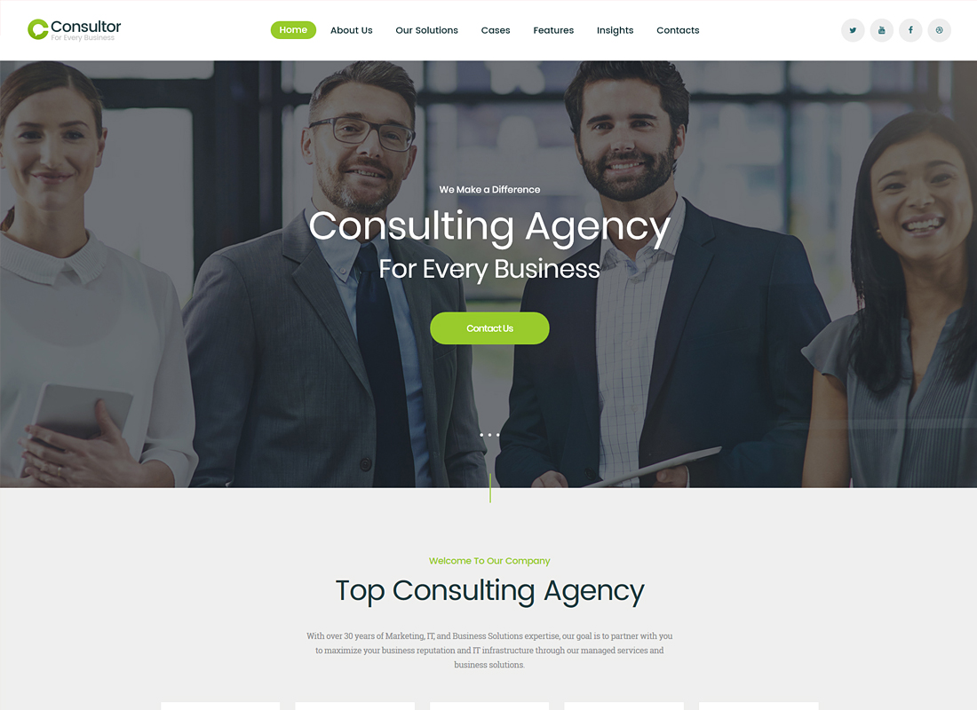 Consultor | A Business Consulting WordPress Theme