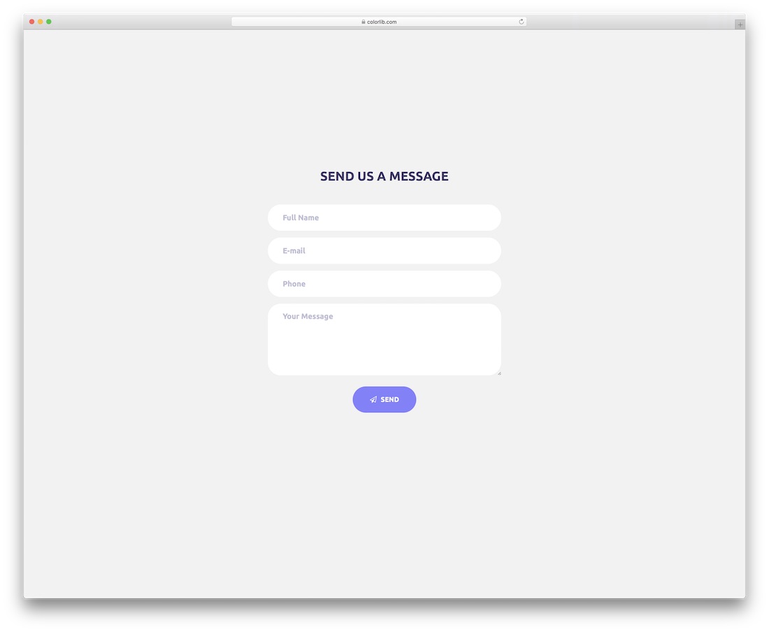 contact form 10 template