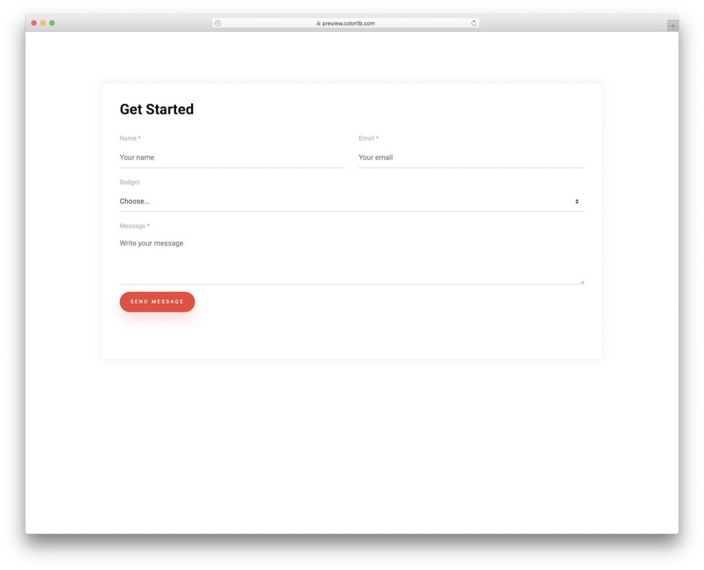 Template Colorlib Address Free Contact Form v2 - HTML/CSS Template 2026 - Colorlib