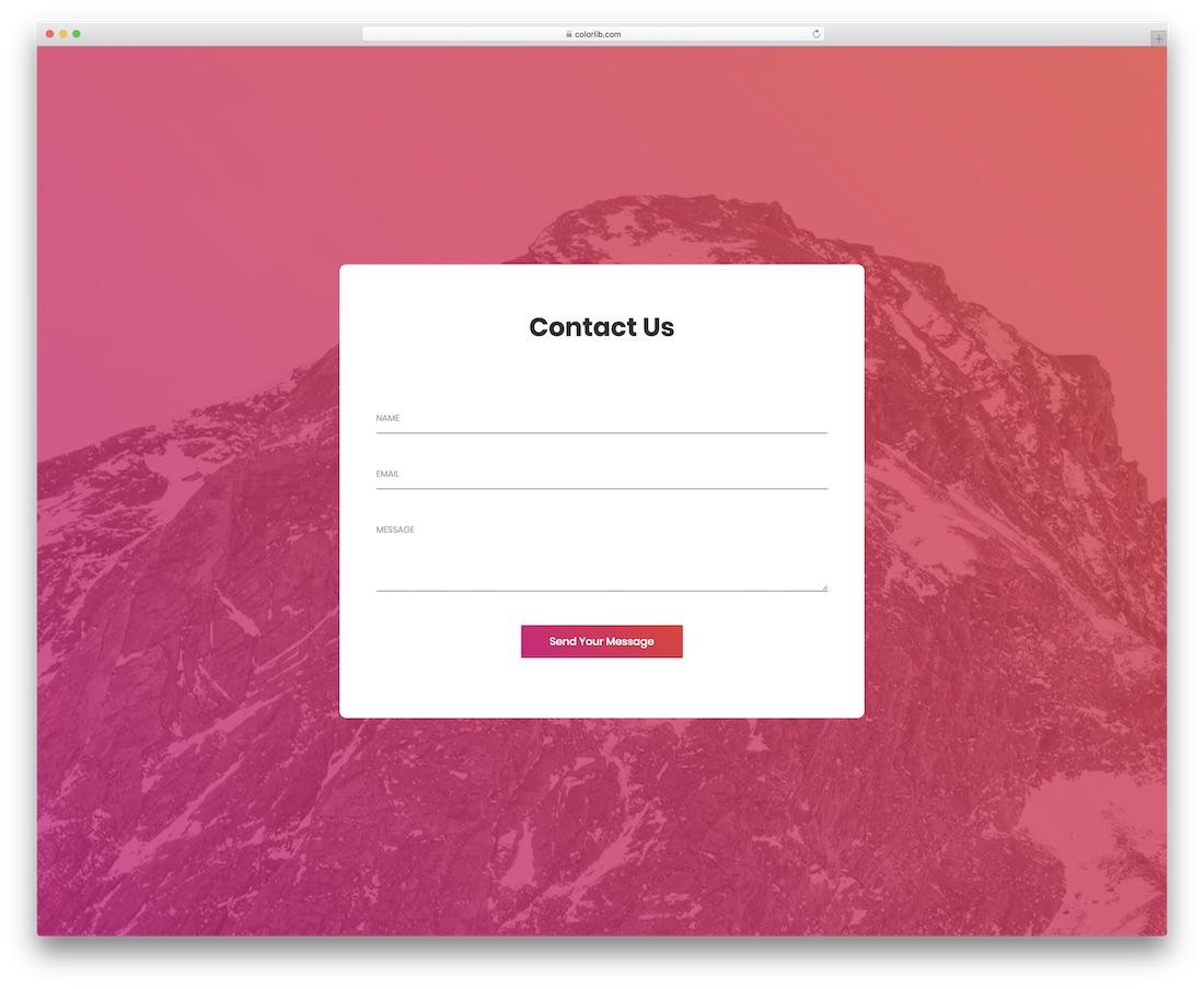 contact form 2 template