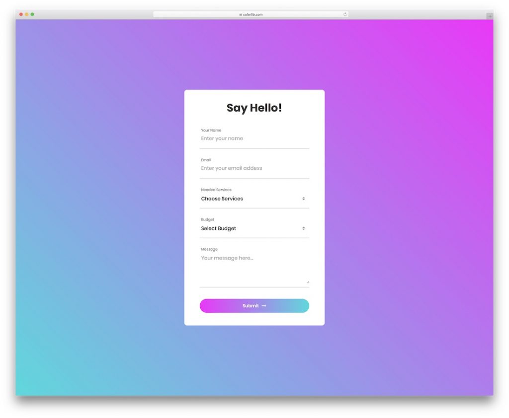 Phone Query Form 40 Best Free Inquiry Form Templates 2026 - Colorlib