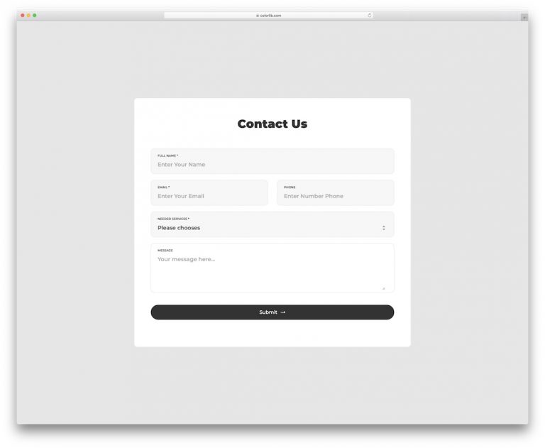 Webform Inquiry 40 Best Free Inquiry Form Templates 2026 - Colorlib