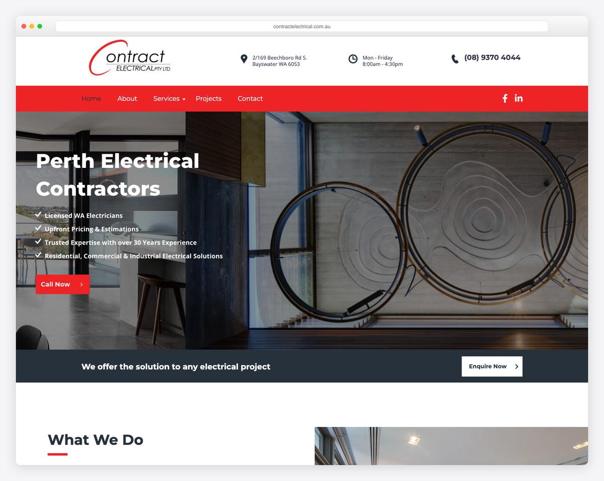 Contract Electrical website