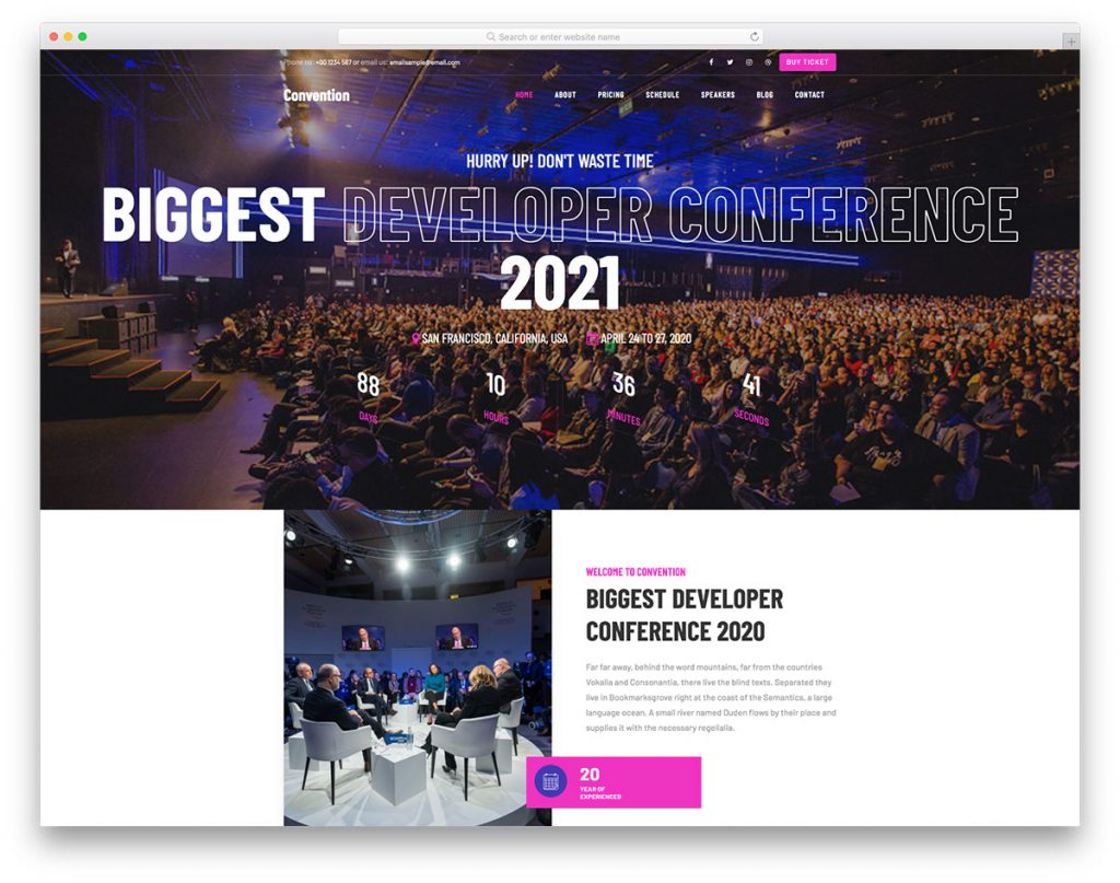 30 Best Event Website Templates Website Templates 2026 - Colorlib