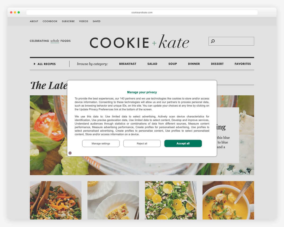 cookie and kate blog example