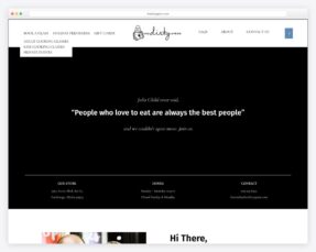 Cooking class website examples