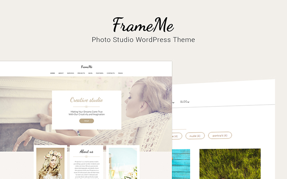 FrameMe - Photography Studio WordPress Theme