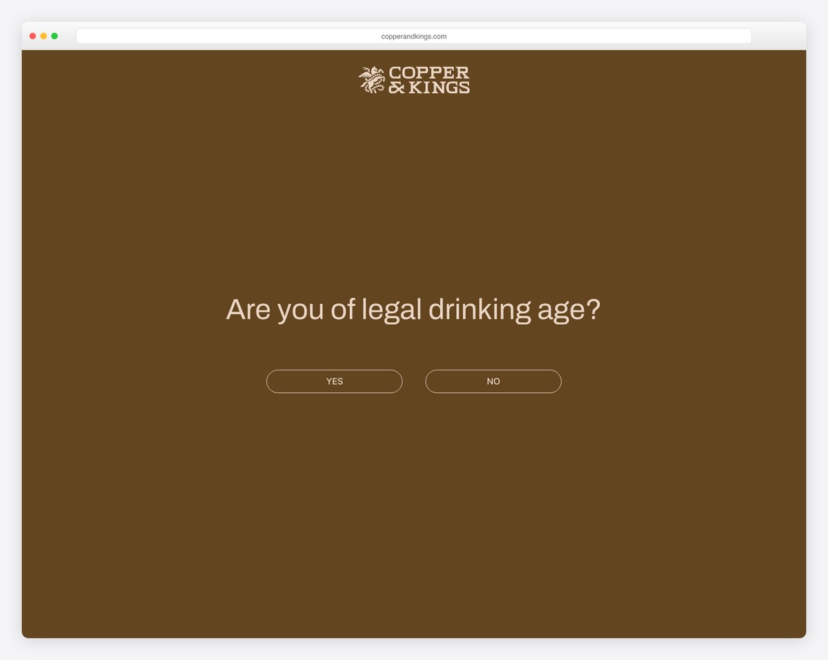 copper & kings website example