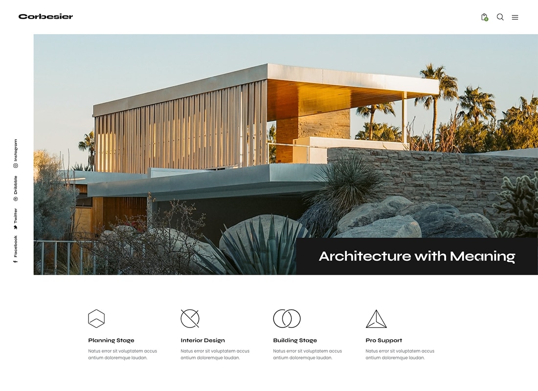 Corbesier - Architecture & Design Interior & Exterior Modern WordPress Theme