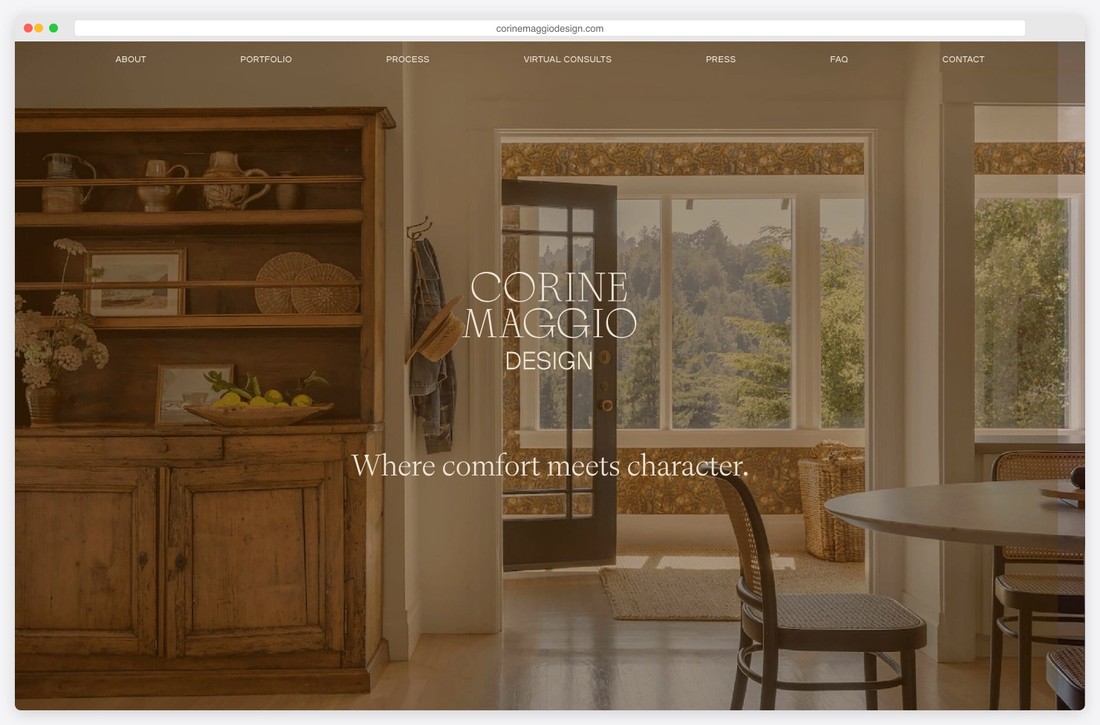 corine maggio design website example