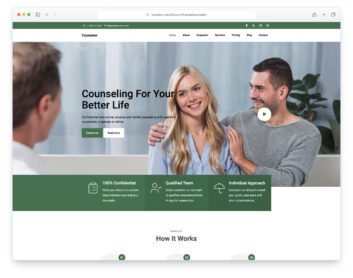 Counselor website template
