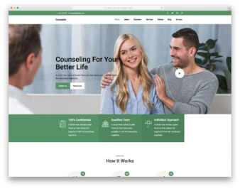 Counselor website template