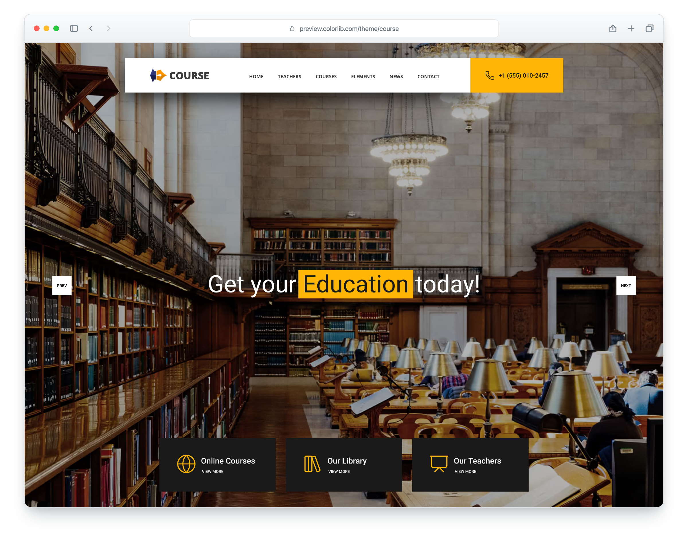 Course website template