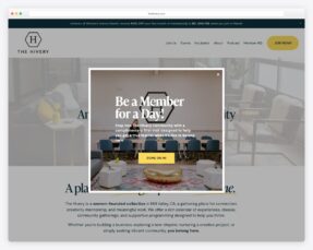 Coworking space website examples