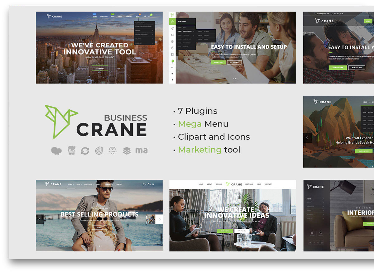 Crane - Business WordPress theme