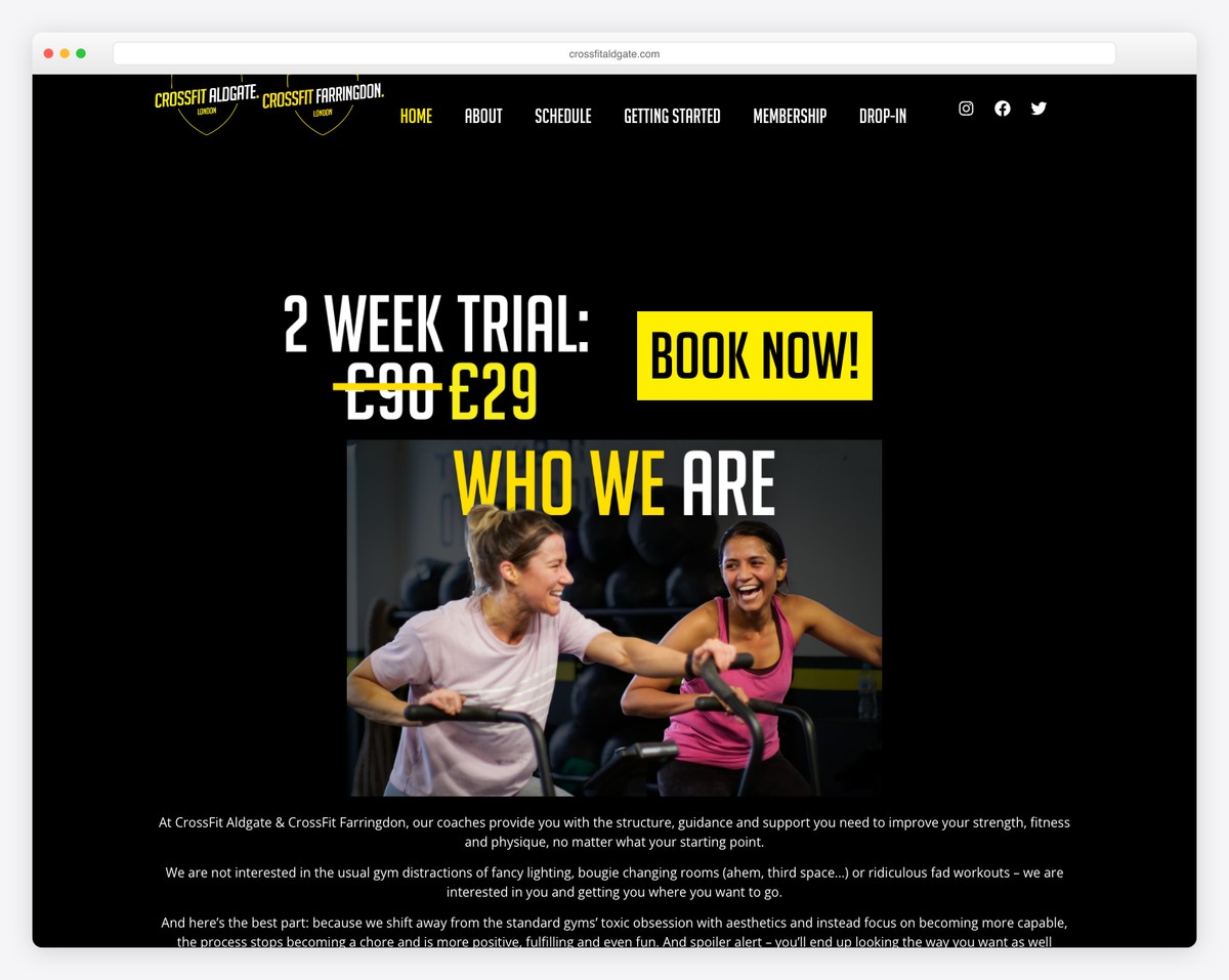 crossfit aldgate london website
