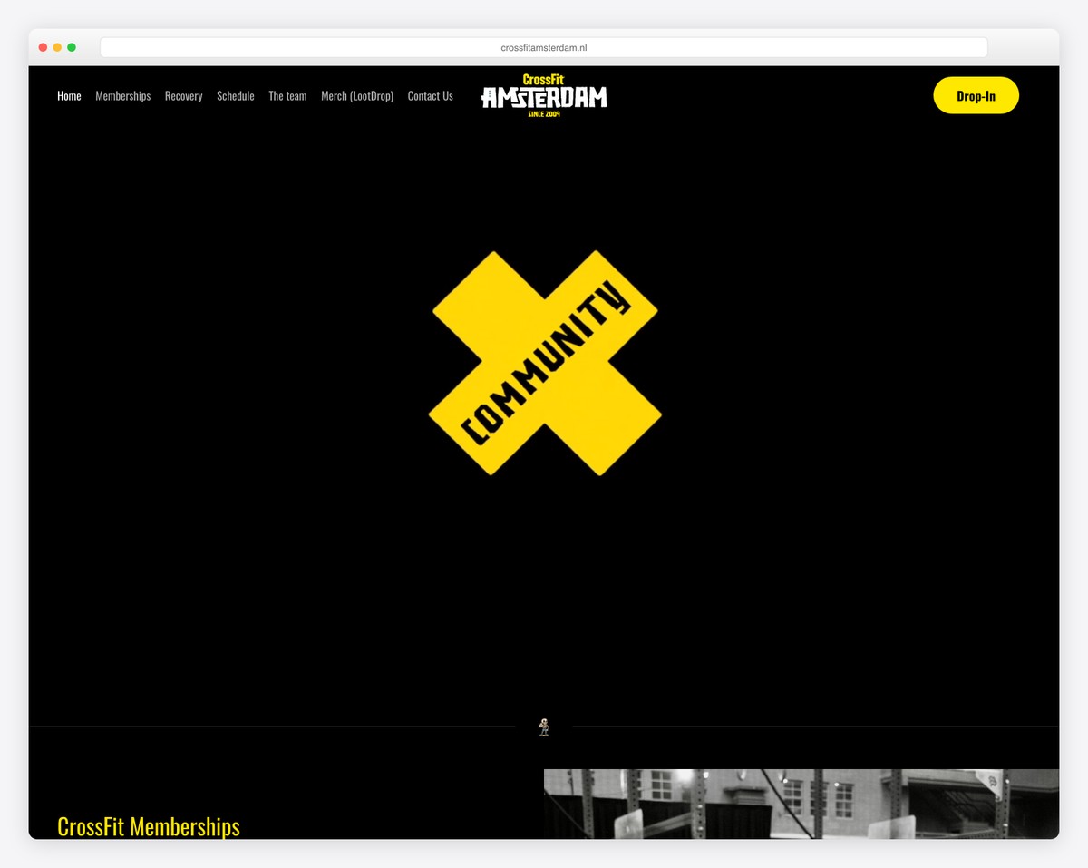 crossfit amsterdam gym website