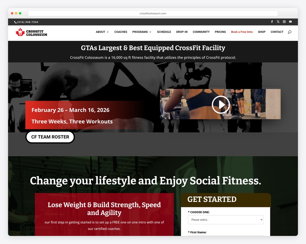 crossfit colosseum toronto website
