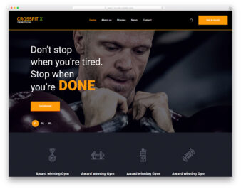 Crossfit website template