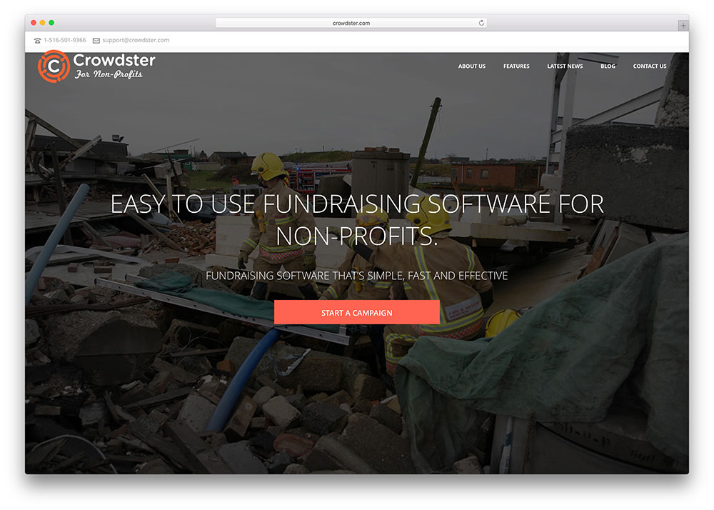 crowdster-fundrising-for-non-profits-site-example