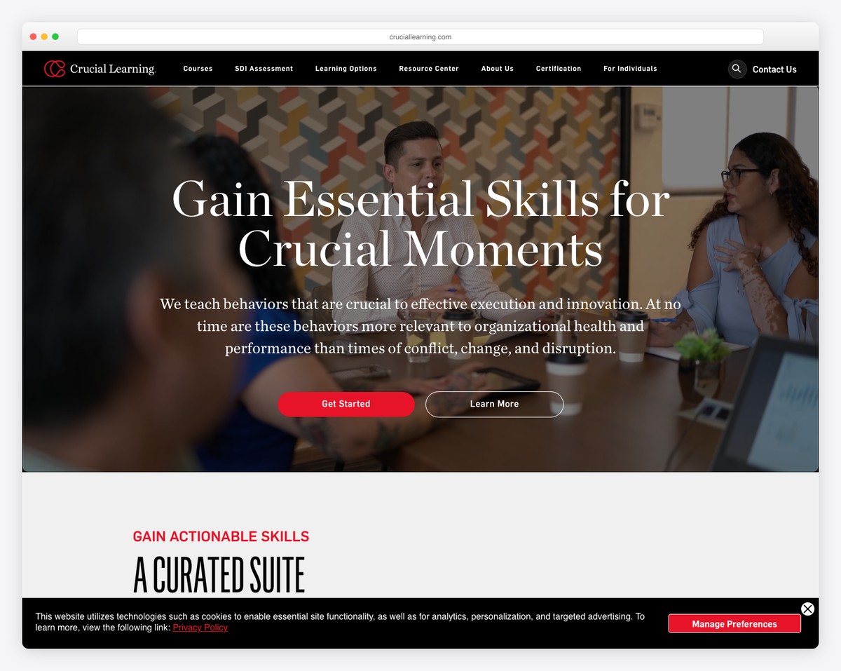 crucial learning website example