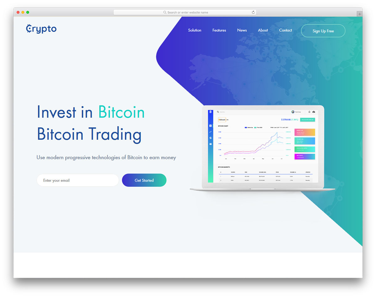 Crypto Currency - Free Cryptocurrency Website Template - Colorlib
