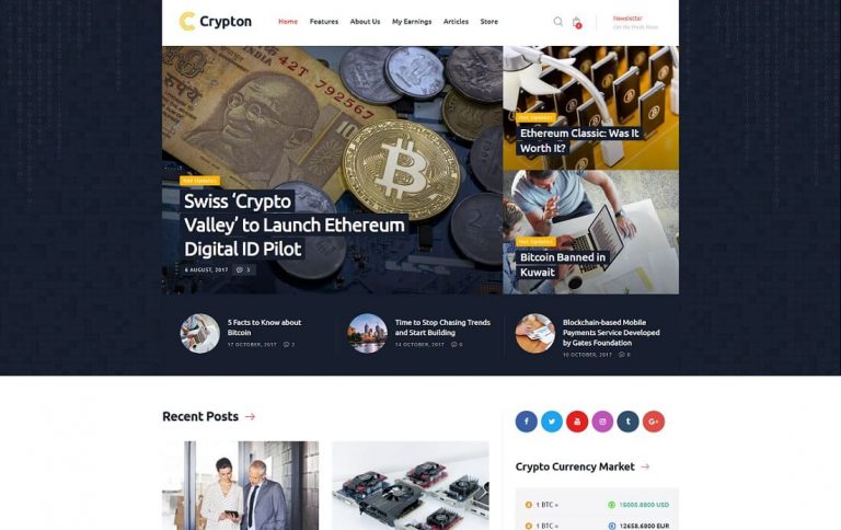 17 Best Cryptocurrency WordPress Themes 2026 - Colorlib