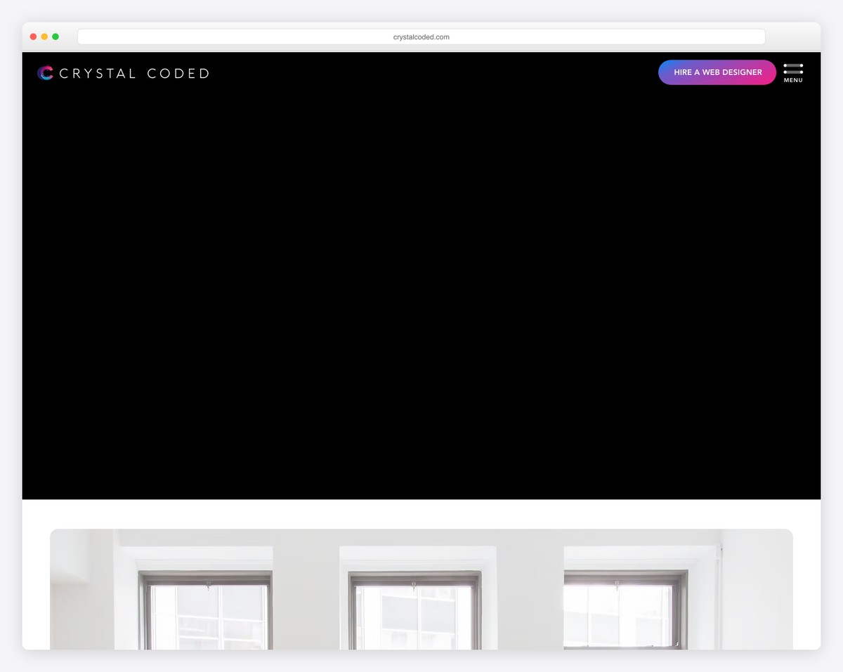 crystal coded website example