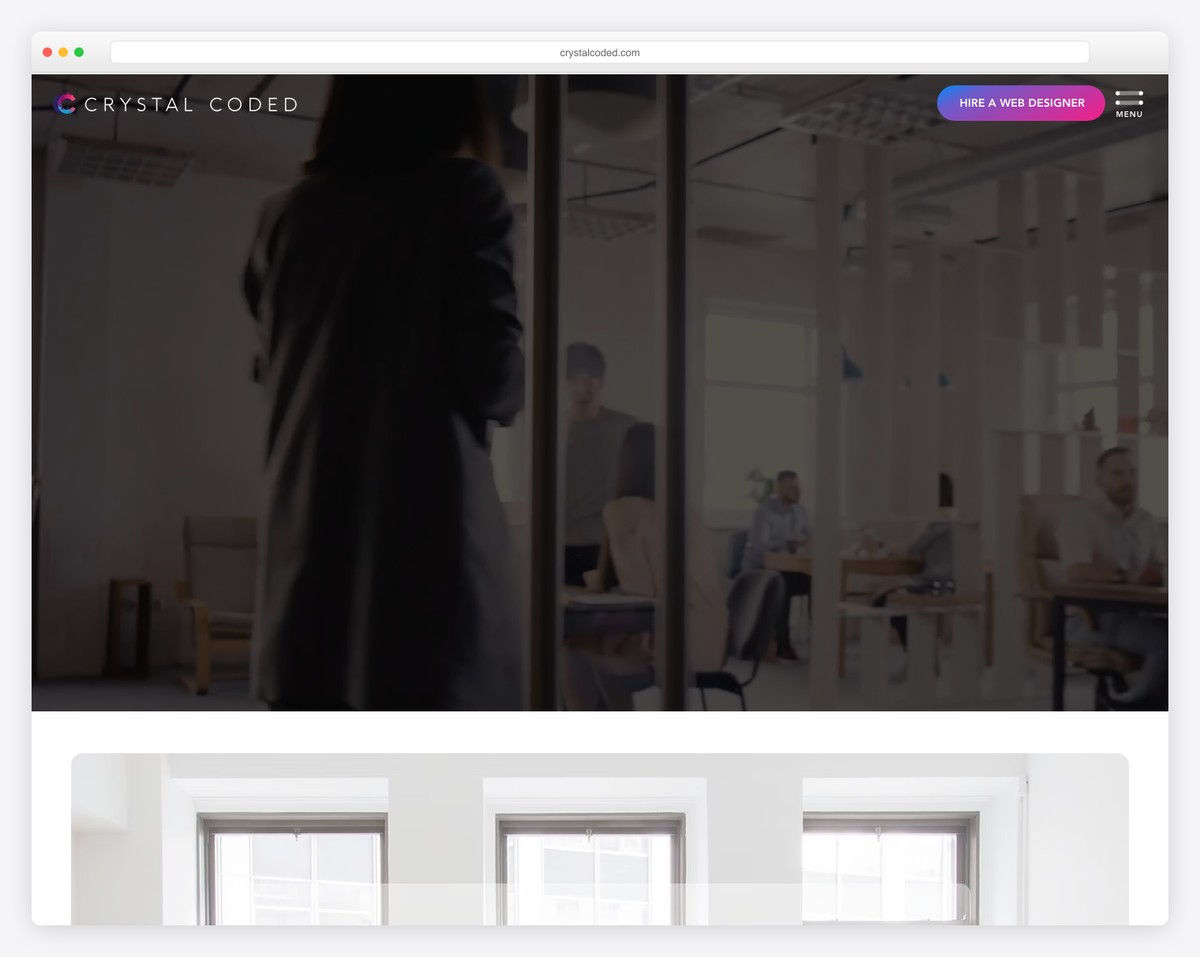 crystal coded website example