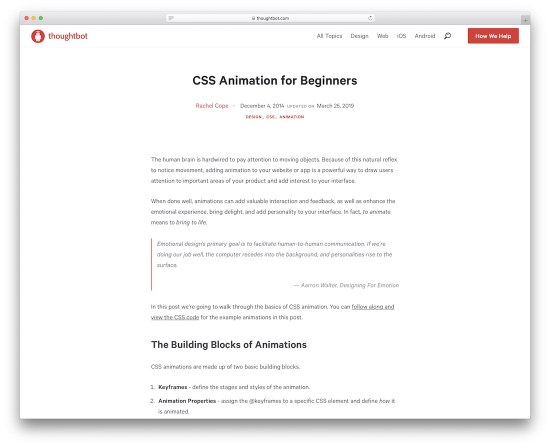 css animation for beginners