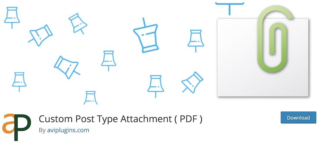 custom post type pdf attachment