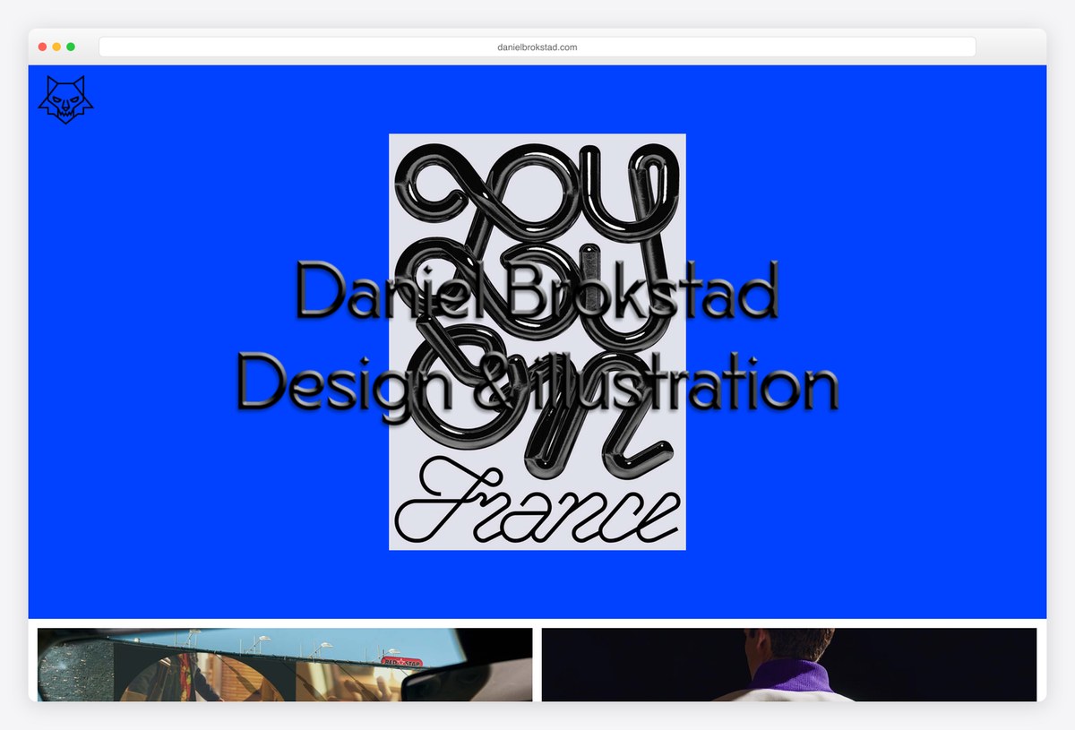 Daniel Brokstad graphic design portfolio website
