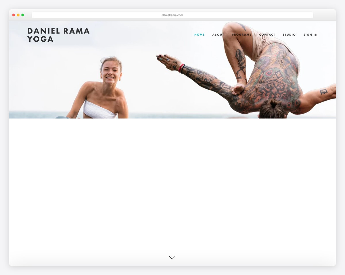 daniel rama yoga website example