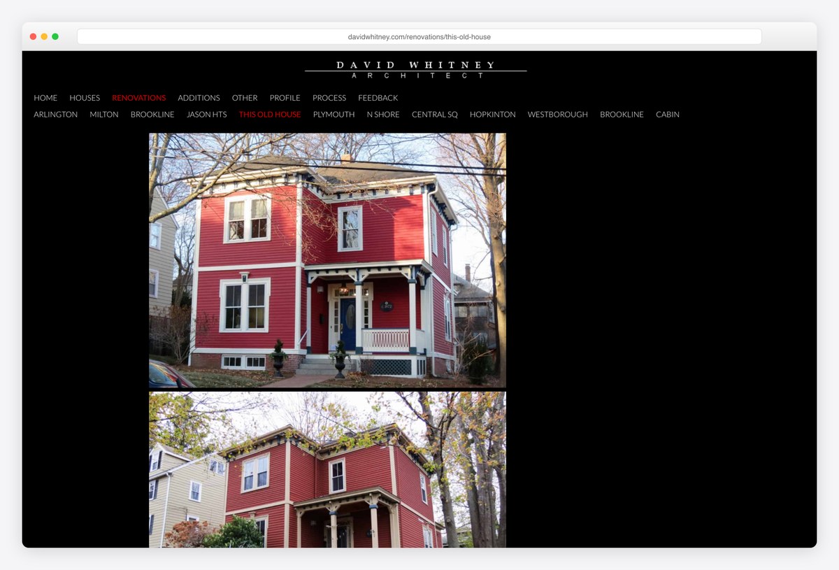 David Whitney's This Old House renovation page