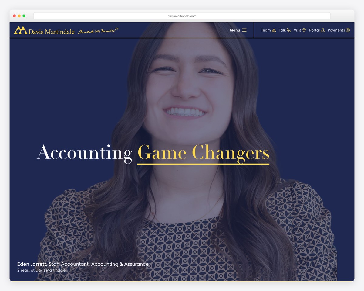 Davis Martindale accounting website