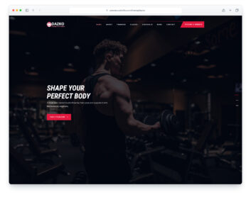 Dazko website template