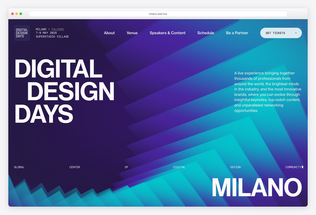 Digital Design Days conference website