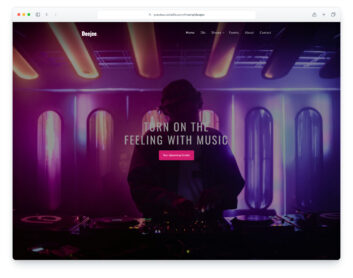 Deejee website template