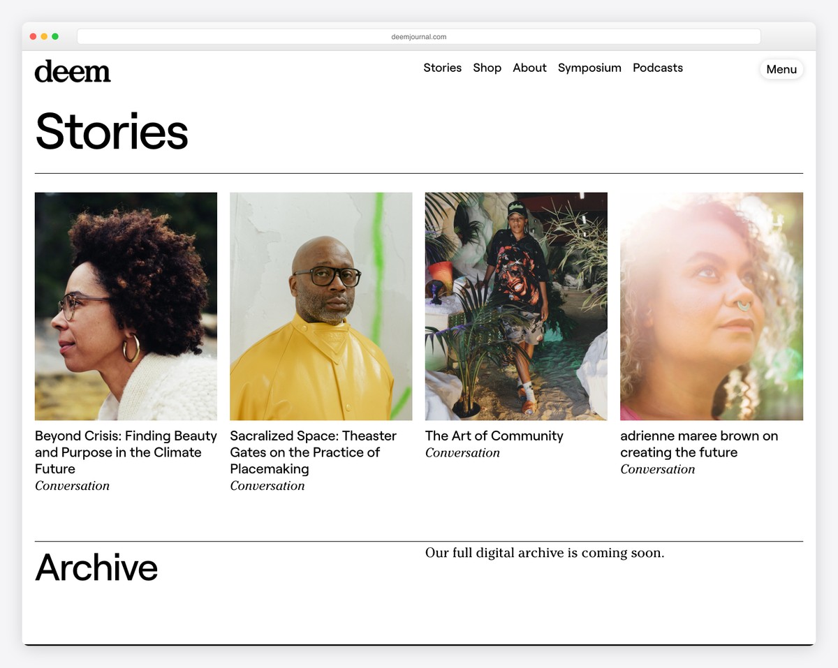 deem journal blog example