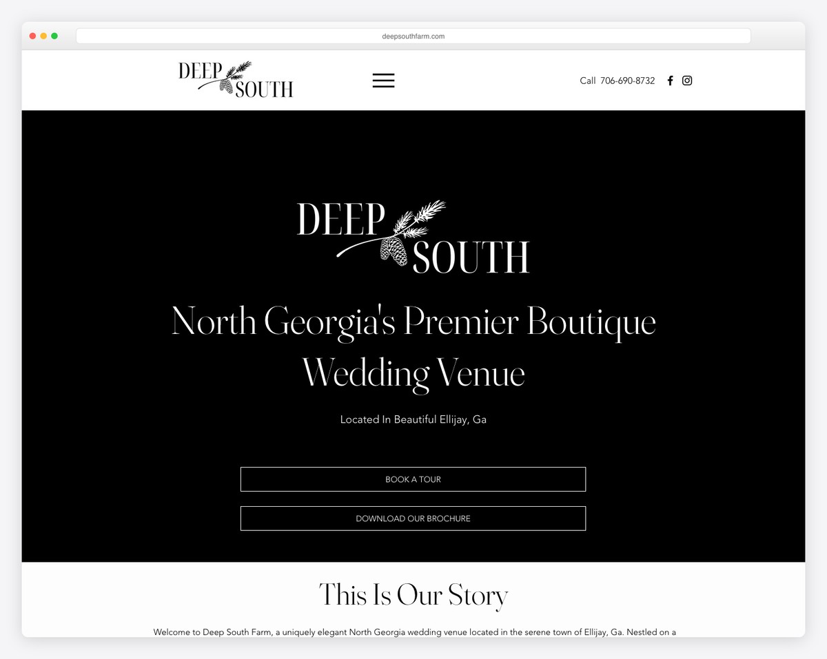 deep south farms website example