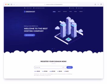 DeerHost website template