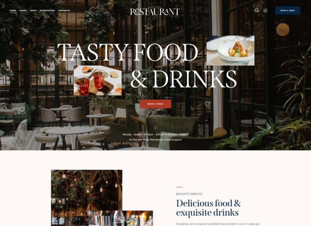 Deliciosa | Restaurant, Cafe & Bar WordPress Theme
