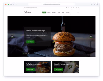Delicious website template