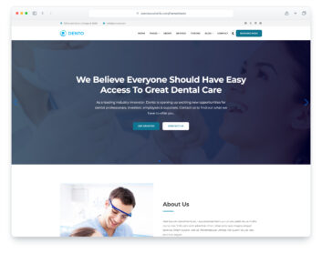 Dento website template