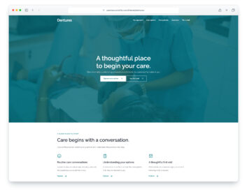 Dentures website template