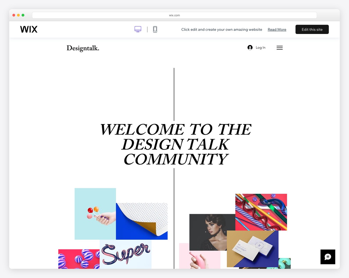 design blog and wix forum